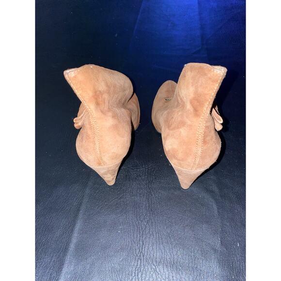 Luichiny Brown SUEDE High Heel Size 8M Brown Made In Brazil VTG Vintage - Picture 5 of 7